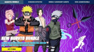 TODAS las SKINS de *NARUTO X FORTNITE* y MAPA de KONOHA en FORTNITE (Naruto, Kakashi, Sasuke,Sakura)