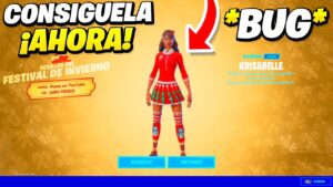 *BUG* Como CONSEGUIR GRATIS LA SKIN de ISABELLE NAVIDEÑA *ANTES DE TIEMPO* en FORTNITE 🎁😱 KRISABELLE