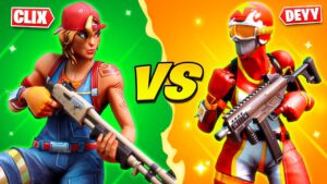 CLIX vs DEYY 1v1 Kill Race - (Best Fragger)