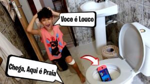 Chega De Fortnite e Homem Aranha Voce Esta Na Praia, Tirei o Nintendo Switch Dele