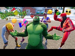 DER BÖSE GRINCH! 🤢🎄 (ALLE MÄDCHEN HASSEN IHN!?) *traurig* (ein Fortnite Kurzfilm)