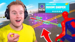 DEZE *EXOTIC* SNIPER SCHIET EXPLOSIEVEN! 😱 (Fortnite Battle Royale)