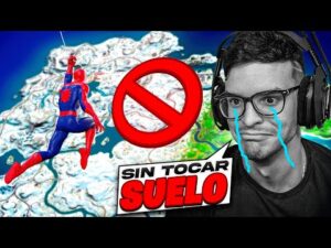 FORTNITE pero no puedo tocar el SUELO... (Reto Spider-Man)
