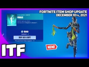 Fortnite Item Shop *NEW* FROLIC EMOTE! [December 10th, 2021] (Fortnite Battle Royale)