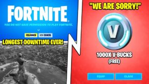 Fortnite Servers Are DOWN (Free Reward, 7+ Hour Downtime, Apology!)