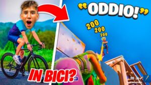 GIOCO A FORTNITE CON LA *BICICLETTA* IN CASA!! Assurdo
