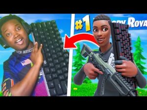 I Bought The Worlds *LARGEST* Keyboard To Play Arena Fortnite Chapter 3