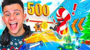 ¡LA CARRERA NAVIDEÑA DE 500 NIVELES!! [Fortnite]