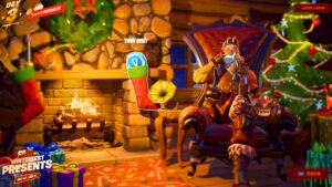 OPEN SECRET PRESENT IN FORTNITE! (V-Bucks)