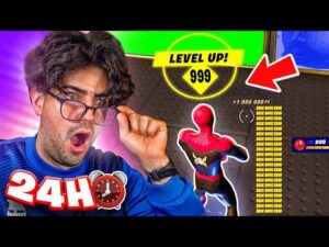 Pasé 24 HORAS haciendo *BUGS HACKEADOS* para CONSEGUIR NIVEL MÁXIMO en Fortnite...