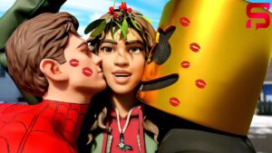 SPIDER-MAN & DJ MARSHMELLO KISS the SAME GIRL.... Fortnite Chapter 3