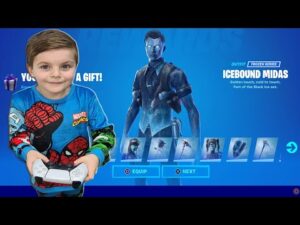 Spending 5000 V-Bucks Buying And Unlocking NEW BLACK ICE LEGENDS - 300 FREE V-bucks And A FREE Skin