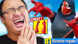 TOP 1 AVEC LE NOUVEAU ''LANCE-TOILES DE SPIDER-MAN'' TROP CHEAT SUR FORTNITE !