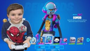 TRUMAnn Gifting His 8 Year Old Kid A Fortnite Skin if We Get A WIN With NEW Battlepass Skin GUMBO