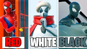 Using ONLY ONE COLOR in SPIDERMAN Hide & Seek! (Fortnite Chapter 3)