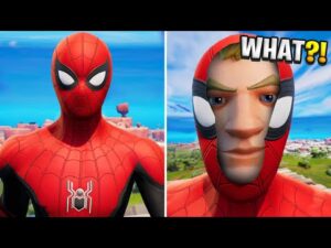 masked skins face reveal | Fortnite Battle Royale (Spider Man, Visitor, Henchman)
