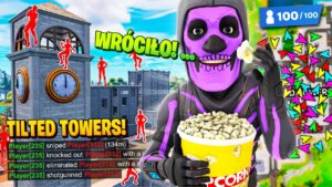 100 WIDZÓW na TILTED TOWERS w Fortnite! 🕑 (WRÓCIŁY!)