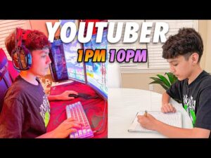 A Day In The Life Of A 13 Year Old Fortnite Content Creator | Mini Mamba