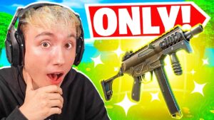 ALLEEN de STINGER SMG gebruiken in FORTNITE!