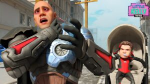 BABY SPIDERMAN ATTACKS THE ROCK | Fortnite Short Film