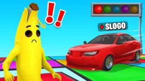 Dodge the 350 MPH Cars In COLOUR SWITCH! (Fortnite Funny Moments)