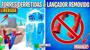 FORTNITE - 5 SKINS REMOVIDAS, FIM DOS PODERES e TORRES TORTAS LIBERADA?