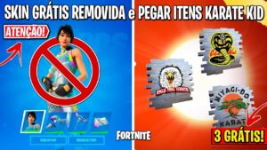 FORTNITE - FIM SKIN GRÁTIS, RECOMPENSAS KARATE KID e COLAB NOVOS ANIMES?