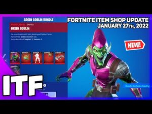 Fortnite Item Shop *NEW* GREEN GOBLIN BUNDLE! [January 27th, 2022] (Fortnite Battle Royale)