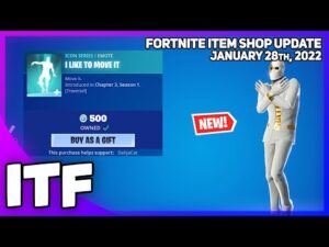 Fortnite Item Shop *NEW* I LIKE TO MOVE IT EMOTE! [January 28th, 2022] (Fortnite Battle Royale)