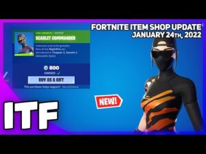 Fortnite Item Shop *NEW* SCARLET COMMANDER STYLE! [January 24th, 2022] (Fortnite Battle Royale)