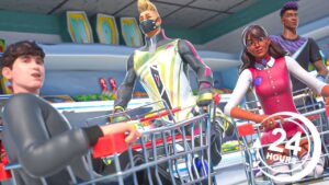 Fortnite Roleplay 24 HOURS IN A GROCERY STORE! ⏰ (A Fortnite Short Film)