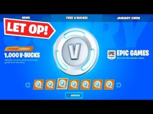 GRATIS 1000 V-BUCKS VOOR IEDEREEN in Fortnite CHAPTER 3