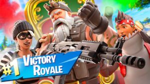 Helping Santa Claus get a Win in Fortnite!