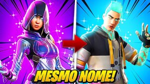ITENS COM NOMES IGUAIS NO FORTNITE!