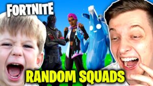 Lukas TRIFFT 9 jährigen HATER in FORTNITE Random Squads, der zum FAN wird...😂