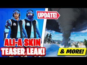 MASSIVE Update This Week! Ali-A SKIN, Tilted Towers, FREE Rewards & Weather Update!