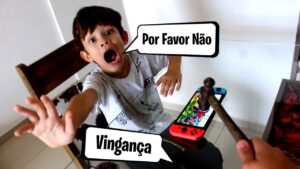 Me Vinguei, Quebrei o Nintendo Switch Que Ele Mais Ama Jogar Fortnite, Chorou Muito.