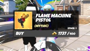 New FIRE PISTOL MYTHIC In TILTED TOWERS Fortnite Update!
