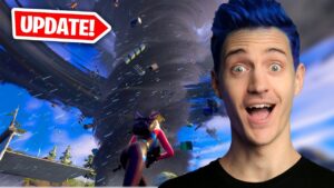 Ninja REACTS To The *NEW* Lightning and Tornado Update In Fortnite!