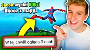 SKACZĘ z MAPY i DONATUJĘ MAŁYCH STREAMERÓW w Fortnite