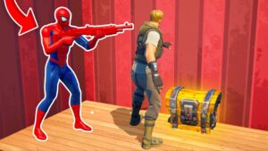 SPIDERMAN à OSÉ TROLL ce NOOB sur FORTNITE