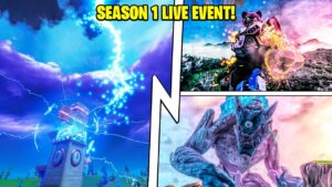 THE SEVEN ROBOT vs IO MONSTER (Season 1 Live Event) - Fortnite Chapter 3