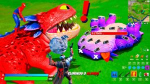 USAMOS EXPLOSIVOS PARA ELIMINAR O DINOSSAURO GIGANTE (KLIMBO) É POSSIVEL? FORTNITE