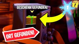 das *LETZTE* GESCHENK wurde GEFUNDEN..! 😱 Wo das letzte Geschenk in Fortnite ist ORT mit V-Bucks ?