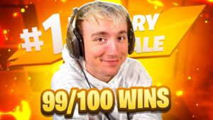 100 CROWNED WINS HALEN in FORTNITE!