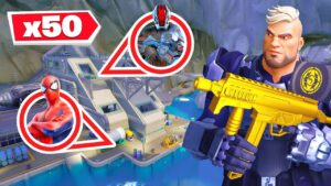 50 WIDZÓW CHOWA SIĘ NA GROCIE GUNNARA w Fortnite