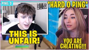 CLIX Tries HARD 0 PING For The First Time & Makes SOMMERSET Rages in 1v1 WAGER! (Fortnite Moments)