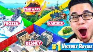 DISNEY vs FORTNITE in THE WALLS (Disney Edition)