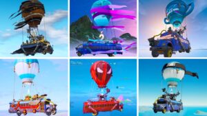 Evolution of All Fortnite Battle Buses (Chapter 1 - Chapter 3)