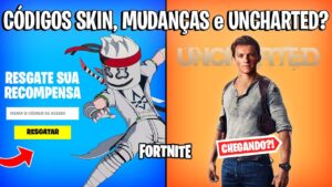 FORTNITE - CÓDIGOS SKINS MARSHMELLO, MUDANÇAS e UNCHARTED COLLAB?